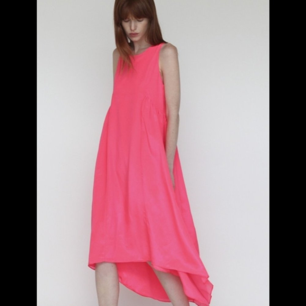 NWOT Vilagallo Tyne Mariel Dress Pink 42